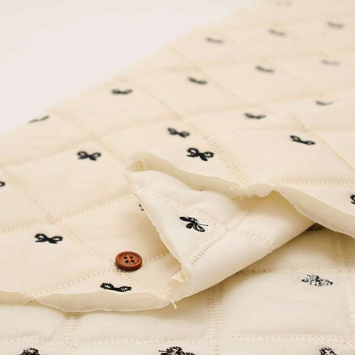 Made in China - Nylon Embroidered Quilted Fabric - Ribbon - nomura tailor