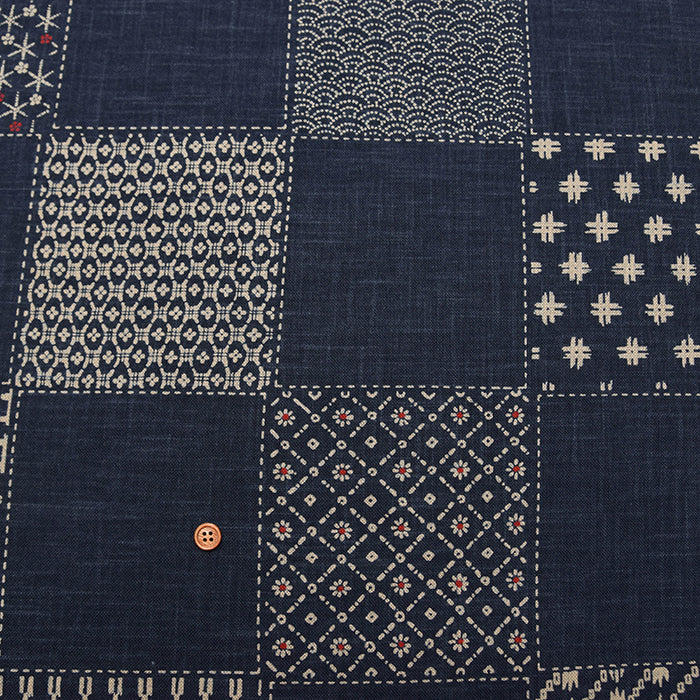 Japanese Fabric - Cotton Irregular Yarn Fabric - Sashiko style - nomura tailor