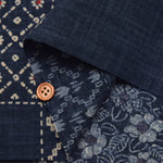 Japanese Fabric - Cotton Irregular Yarn Fabric - Sashiko style - nomura tailor