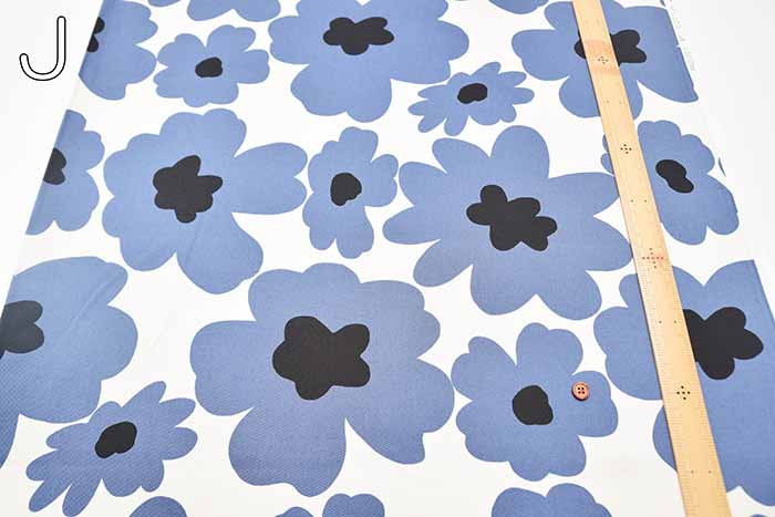 Cotton Twill Printed fabric - Nordic Flower - nomura tailor