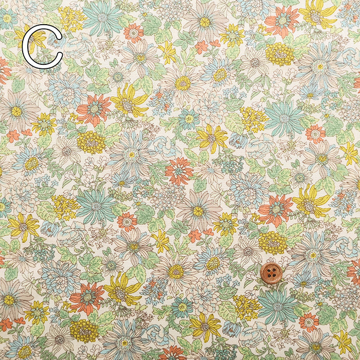 Cotton Broad Fabric - Flower - nomura tailor