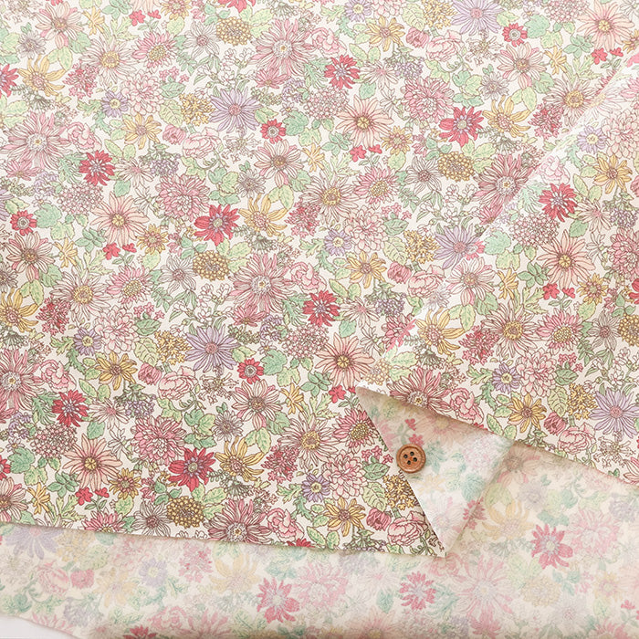 Cotton Broad Fabric - Flower - nomura tailor