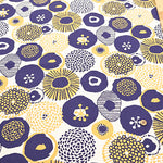 C/LCanvas Print Fabric - Ink Blue Flowers