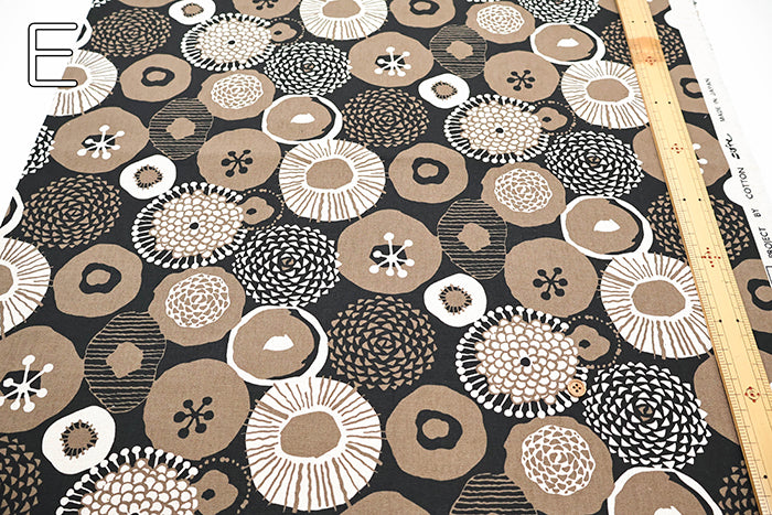 C/LCanvas Print Fabric - Ink Blue Flowers