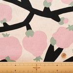 C/L Canvas Print Fabric - Pomegranate - nomura tailor