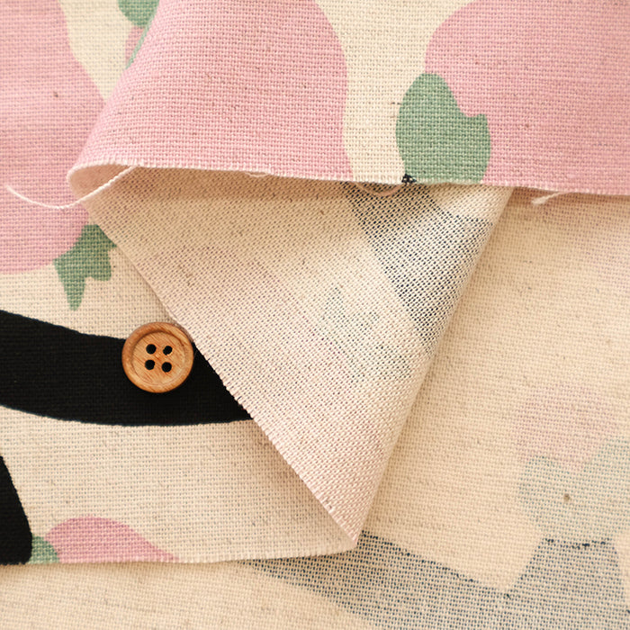 C/L Canvas Print Fabric - Pomegranate - nomura tailor