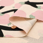 C/L Canvas Print Fabric - Pomegranate - nomura tailor
