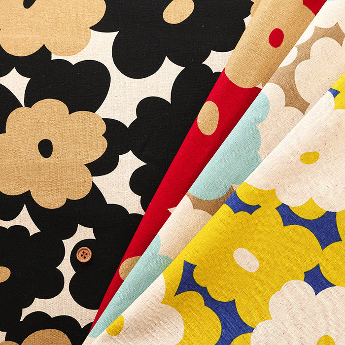 C/L Canvas Print Fabric - Marmalade - nomura tailor