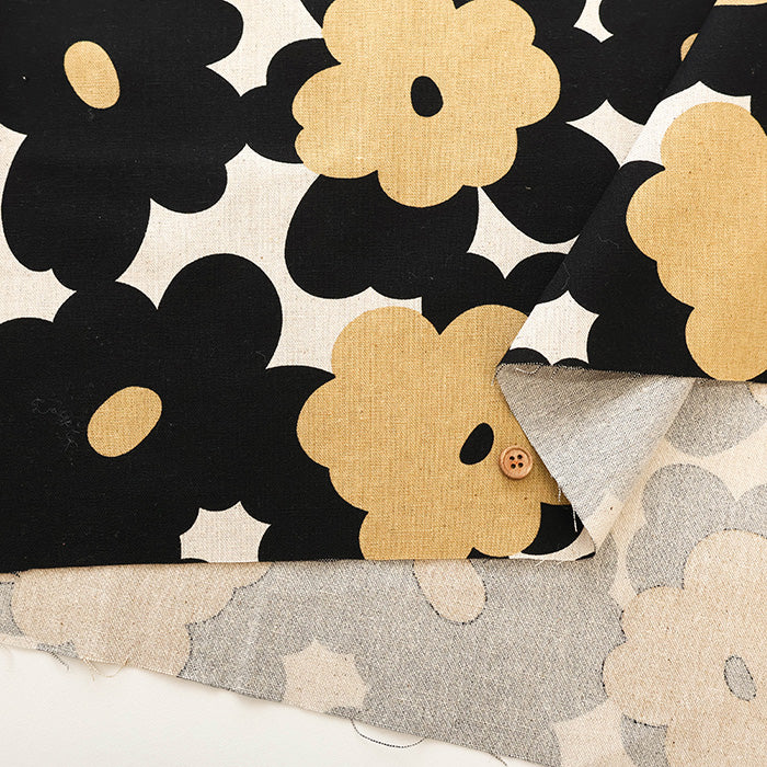 C/L Canvas Print Fabric - Marmalade - nomura tailor