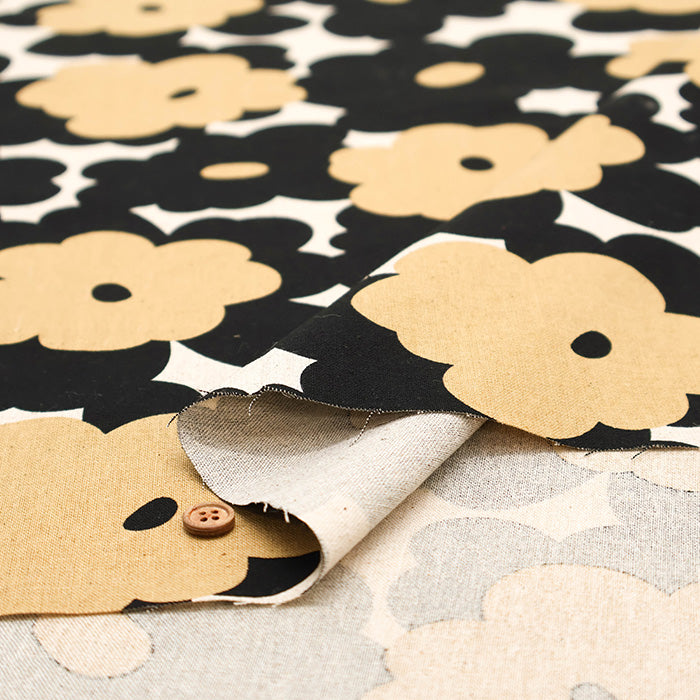 C/L Canvas Print Fabric - Marmalade - nomura tailor