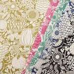 C/L Canvas Printed Fabric - Scandinavian Flower - nomura tailor