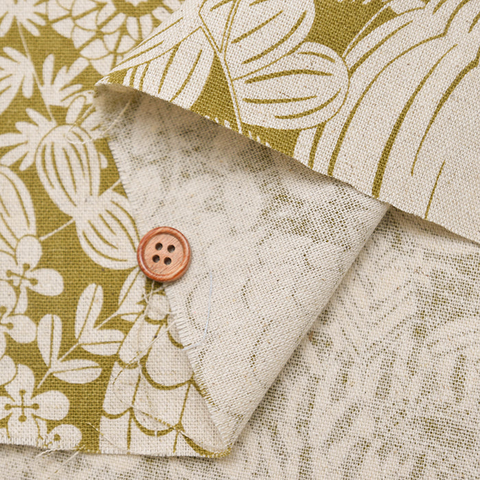 C/L Canvas Printed Fabric - Scandinavian Flower - nomura tailor