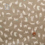 Cotton 30 Viyella Print Fabric - Cat - nomura tailor