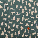 Cotton 30 Viyella Print Fabric - Cat - nomura tailor