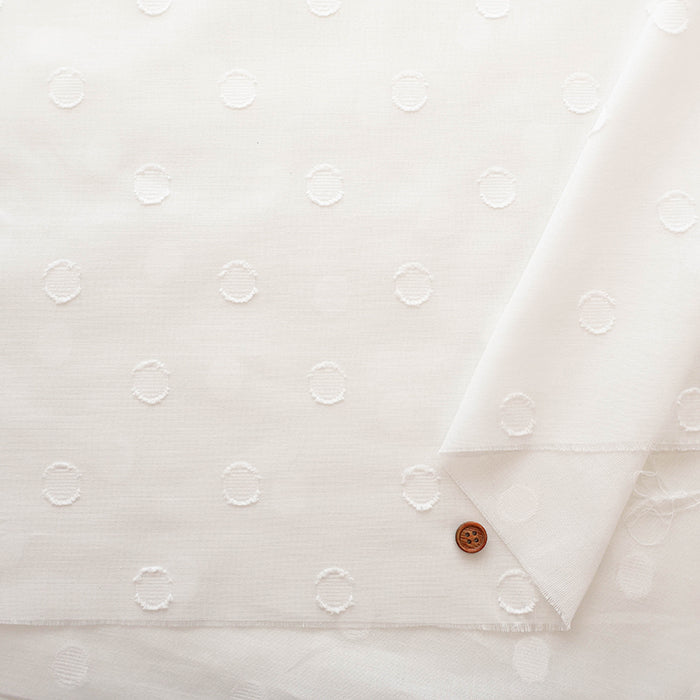 Cotton Snow Dot Fabric - nomura tailor