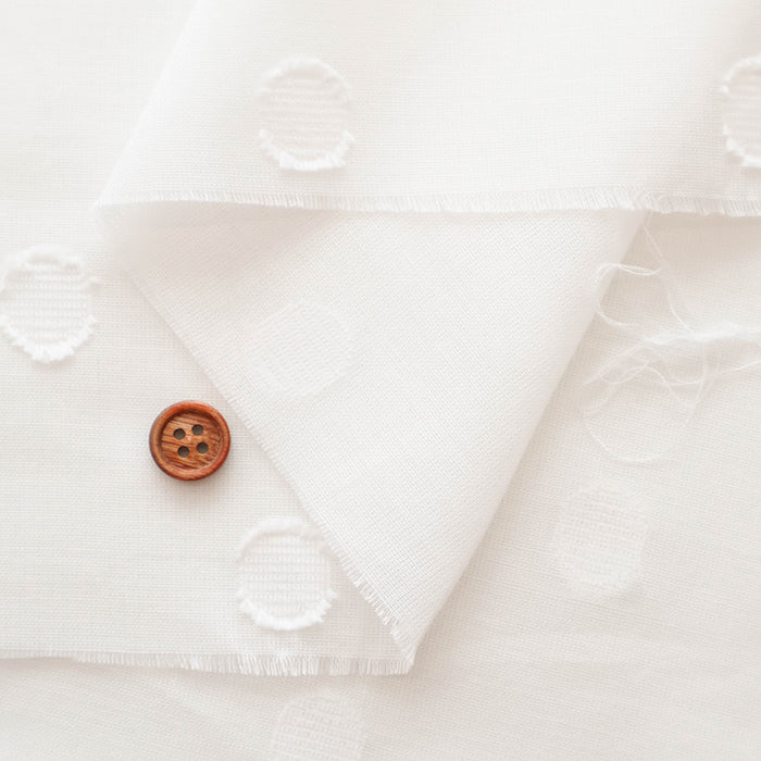 Cotton Snow Dot Fabric - nomura tailor