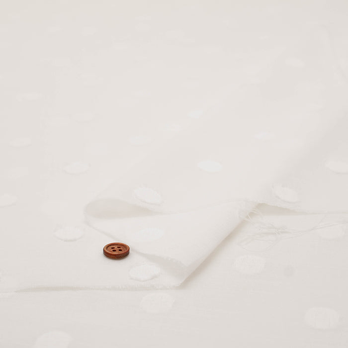 Cotton Snow Dot Fabric - nomura tailor