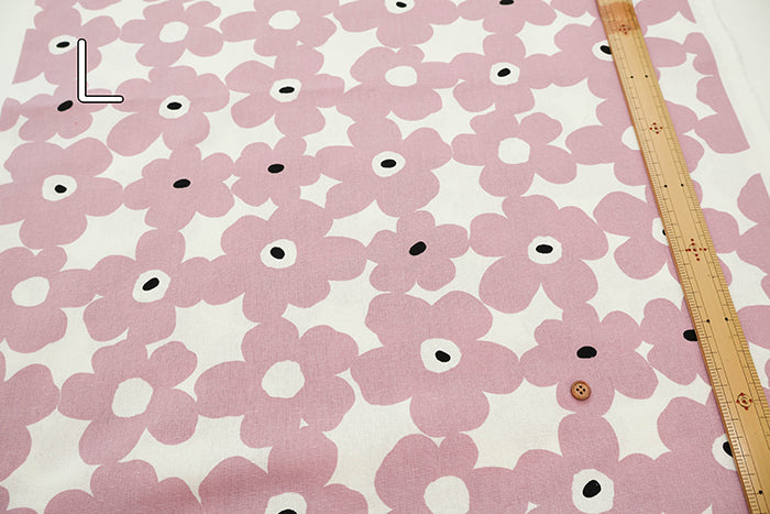 C/L Canvas Print Fabric - Finland Flower - nomura tailor