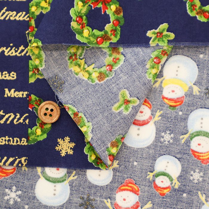 Cotton Scare Printed Fabric - Christmas 1 - nomura tailor