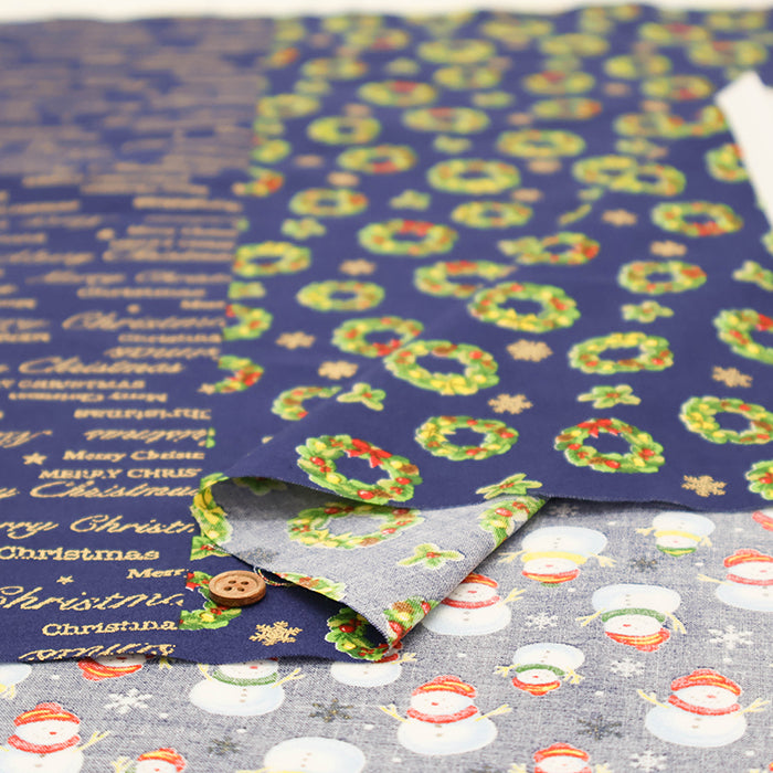Cotton Scare Printed Fabric - Christmas 1 - nomura tailor