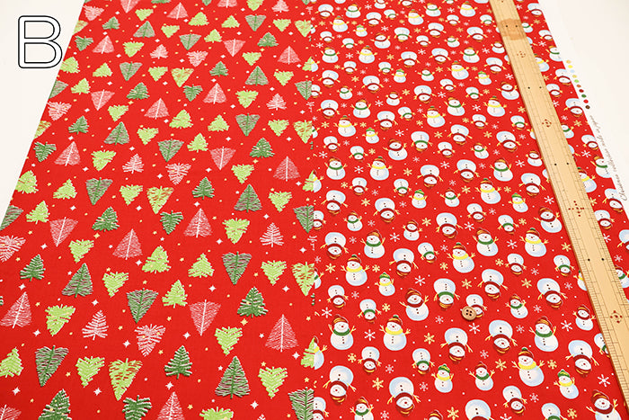 Cotton Scare Printed Fabric - Christmas 1 - nomura tailor