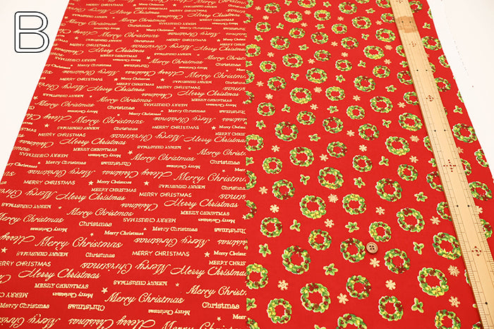 Cotton Scare Printed Fabric - Christmas 1 - nomura tailor