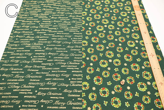 Cotton Scare Printed Fabric - Christmas 1 - nomura tailor