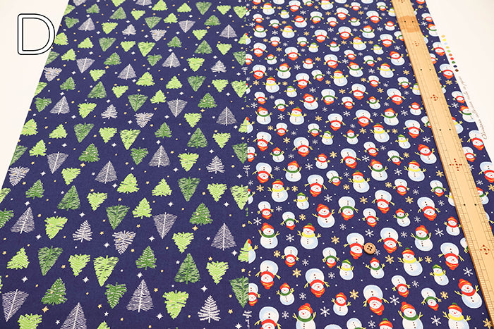 Cotton Scare Printed Fabric - Christmas 1 - nomura tailor