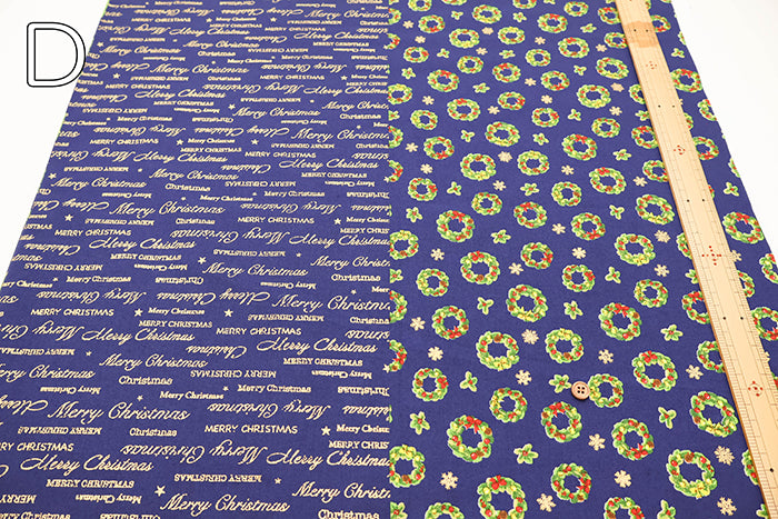 Cotton Scare Printed Fabric - Christmas 1 - nomura tailor