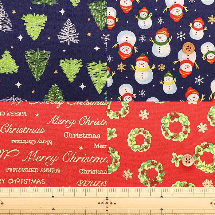 Cotton Scare Printed Fabric - Christmas 1 - nomura tailor