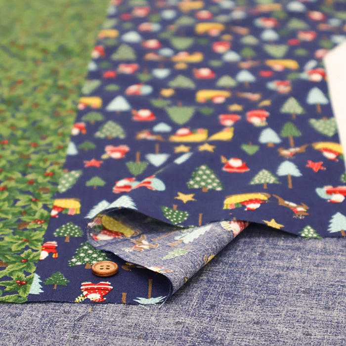 Cotton Scare  Printed Fabric - Christmas  2 - nomura tailor