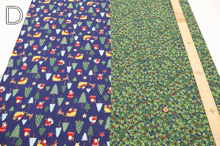 Cotton Scare  Printed Fabric - Christmas  2 - nomura tailor