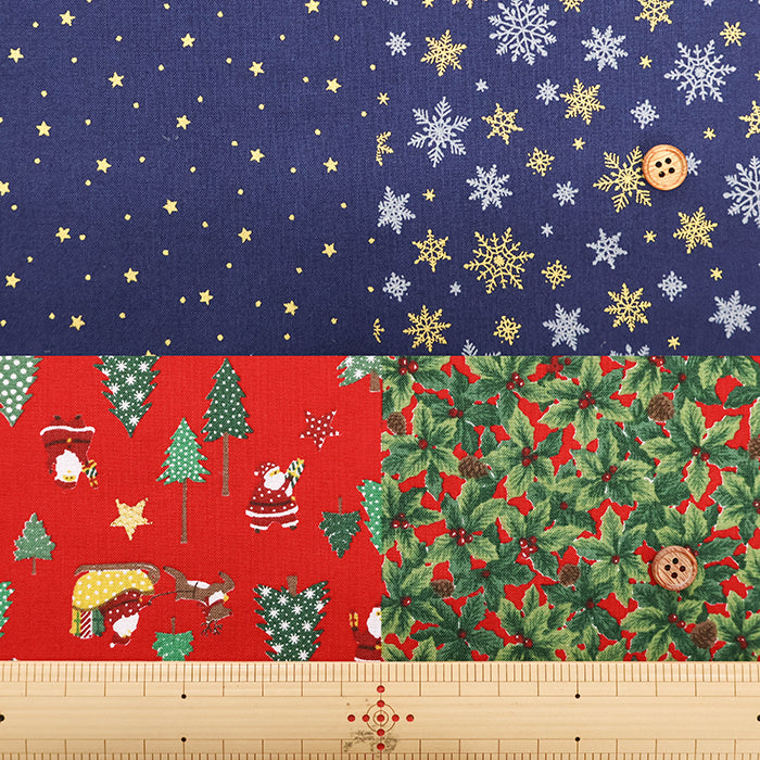 Cotton Scare  Printed Fabric - Christmas  2 - nomura tailor