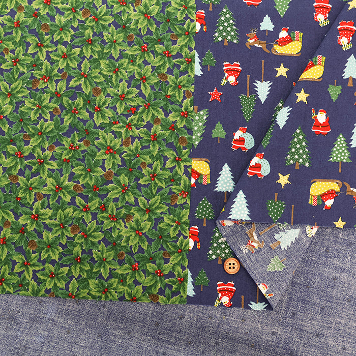 Cotton Scare  Printed Fabric - Christmas  2 - nomura tailor