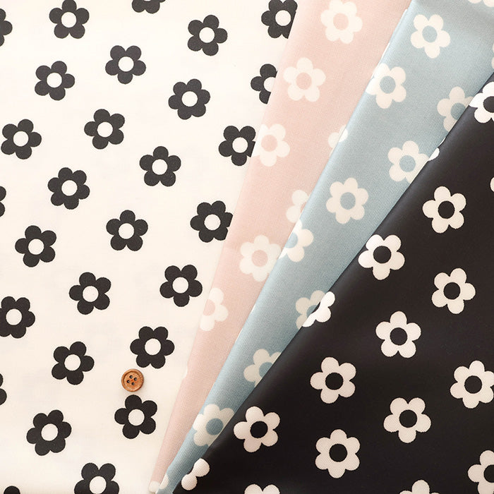 Cotton Oxford Laminated Fabric - <Matte> Margaret × Daisy - nomura tailor