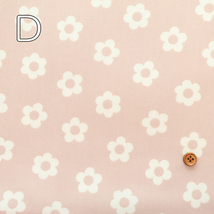 Cotton Oxford Laminated Fabric - <Matte> Margaret × Daisy - nomura tailor