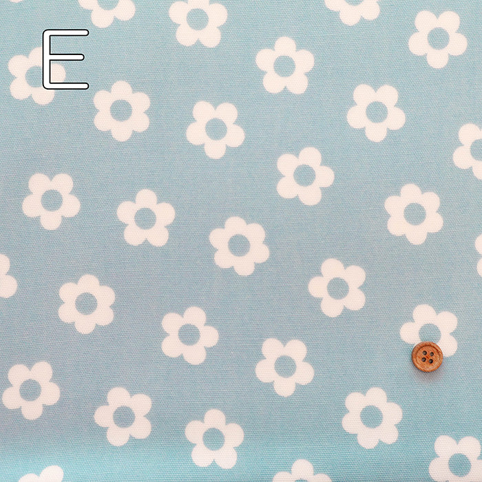 Cotton Oxford Laminated Fabric - <Matte> Margaret × Daisy - nomura tailor