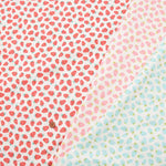 Cotton Double Gauze Printed Fabric - Baby Strawberry - nomura tailor