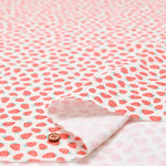 Cotton Double Gauze Printed Fabric - Baby Strawberry - nomura tailor