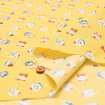 Cotton Muslin Fabric - Cat's Playground - Stylish Cat - nomura tailor