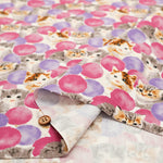 Cotton Oxford Fabric - Bonbon Cat - nomura tailor