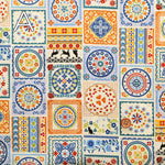 Cotton Scare Printed Fabric - Fuwari Retro - nomura tailor