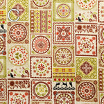 Cotton Scare Printed Fabric - Fuwari Retro - nomura tailor