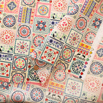 Cotton Scare Printed Fabric - Fuwari Retro - nomura tailor