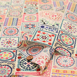 Cotton Scare Printed Fabric - Fuwari Retro - nomura tailor