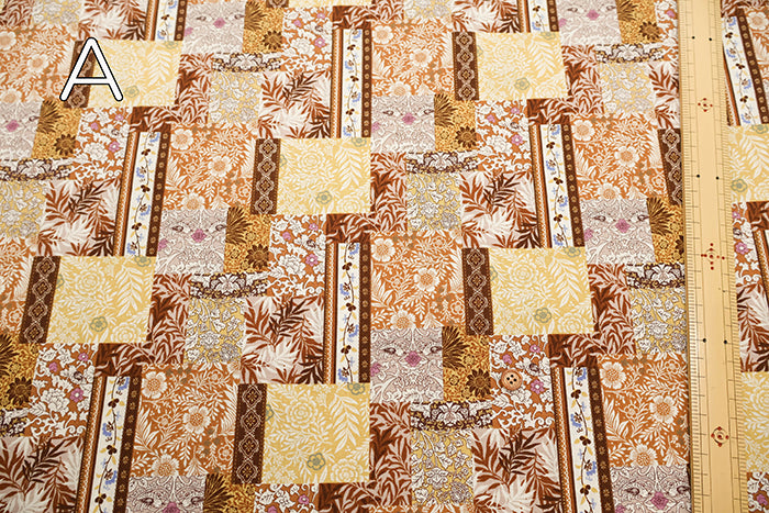 Cotton Scare Printed Fabric - Fuwari Patch - nomura tailor