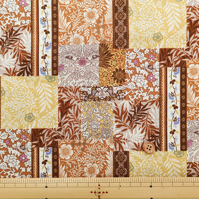 Cotton Scare Printed Fabric - Fuwari Patch - nomura tailor