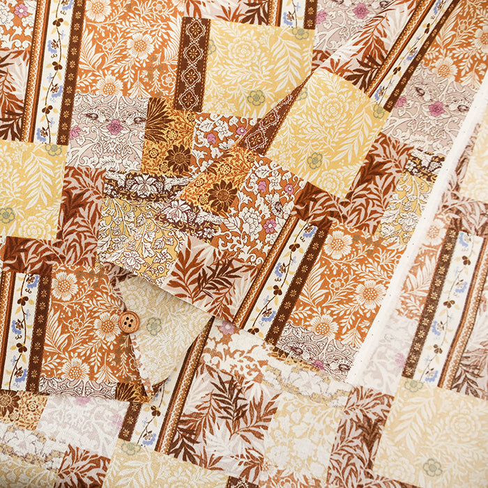 Cotton Scare Printed Fabric - Fuwari Patch - nomura tailor