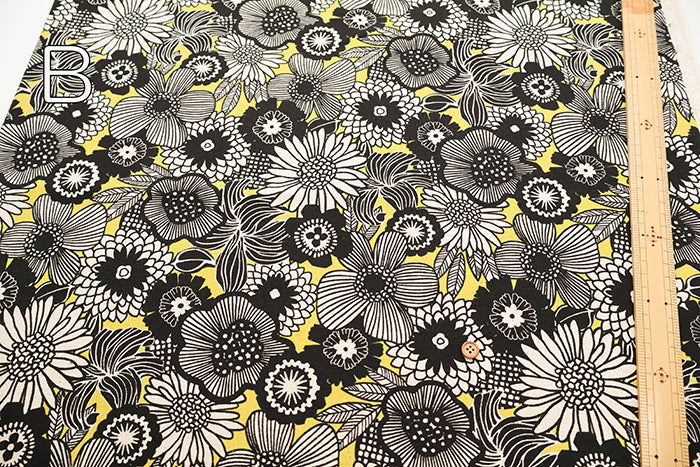C/L Canvas Print Fabric FUWARI Nordic-Style Print - nomura tailor