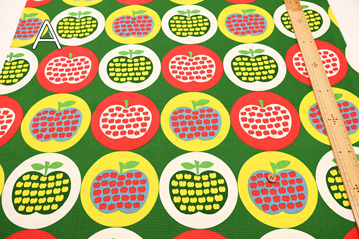 Cotton Oxford Fabric - Apple in Apple - nomura tailor